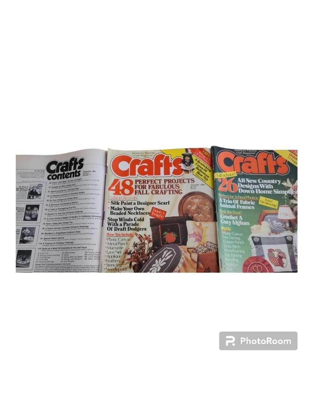 Vintage Crafts Magazines Set: Sept/Oct/Nov 1984